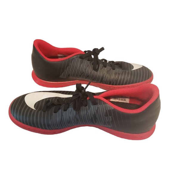 Nike Mercurial Vortex III FG Soccer Shoe Sneaker Indoor Black Red Size 7 (EUR40) - Picture 2 of 5